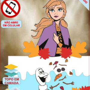 ARQUIVO de Corte Topo de Bolo Frozen Anna, Elsa, Sven - 19