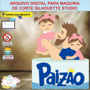 ARQUIVO de Corte Topo de Bolo Feliz Dia dos Pais - 10