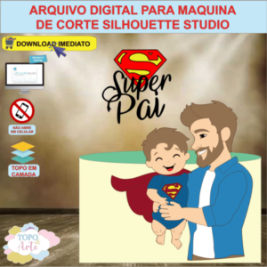 ARQUIVO de Corte Topo de Bolo Feliz Dia dos Pais - 03