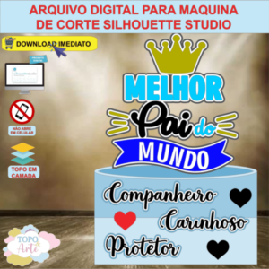 ARQUIVO de Corte Topo de Bolo Feliz Dia dos Pais - 04