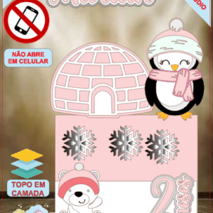 ARQUIVO de Corte Topo de Bolo Pinguim - 11