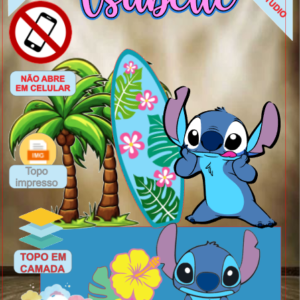 ARQUIVO de corte Topo de bolo Stitch 17