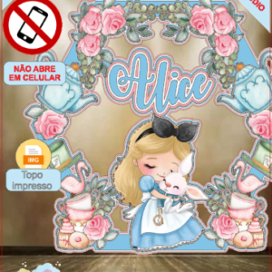 ARQUIVO de Corte Topo de Bolo Alice no Pais das Maravilhas - 20