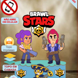 ARQUIVO de Corte Topo de Bolo Brawl Stars - 05