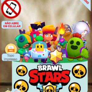 ARQUIVO de Corte Topo de Bolo Brawl Stars M* - 01