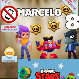 ARQUIVO de Corte Topo de Bolo Brawl Stars M* - 08