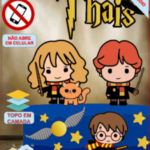 ARQUIVO de Corte Topo de Bolo Harry Potter - 12