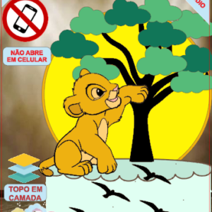 ARQUIVO de Corte Topo de Bolo Simba Rei Leao - 09