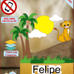 ARQUIVO de Corte Topo de Bolo Simba Rei Leao - 12