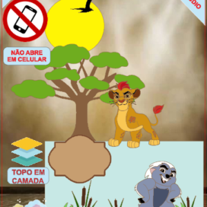 ARQUIVO de Corte Topo de Bolo Simba Rei Leao - 14