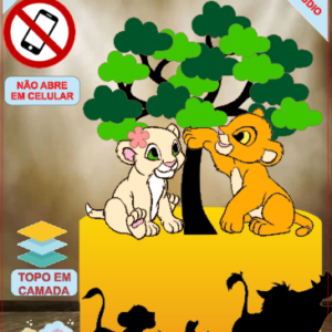 ARQUIVO de Corte Topo de Bolo Simba Rei Leao - 15