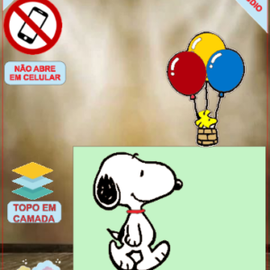 ARQUIVO de Corte Topo de Bolo Snoopy - 01