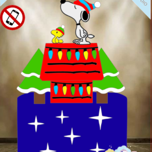 ARQUIVO de Corte Topo de Bolo Snoopy no Natal - 04