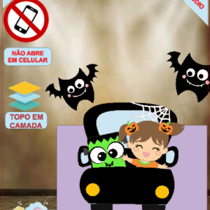 ARQUIVO de Corte Topo de Bolo Halloween Dia das Bruxas Baby - 43