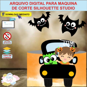 ARQUIVO de Corte Topo de Bolo Halloween Menina - 38