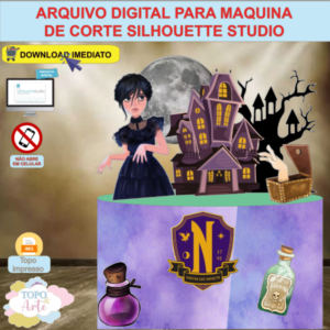 ARQUIVO de Corte Topo de Bolo Wandinha Addams - 24
