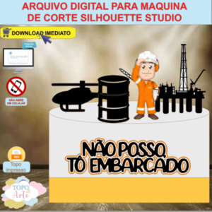 ARQUIVO de Corte Topo de Bolo Profissao Peao Offshore - 01