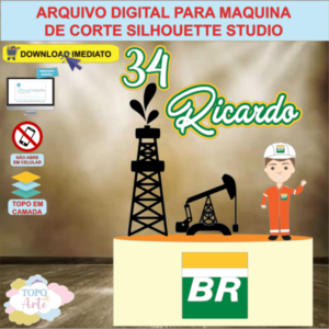 ARQUIVO de Corte Topo de Bolo Profissao Peao Offshore - 02
