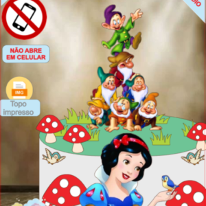 ARQUIVO de Corte Topo de Bolo  Branca de Neve - 26