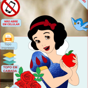 ARQUIVO de Corte Topo de Bolo  Branca de Neve - 27
