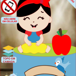ARQUIVO de Corte Topo de Bolo  Branca de Neve - 29