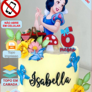ARQUIVO de Corte Topo de Bolo  Branca de Neve - 30