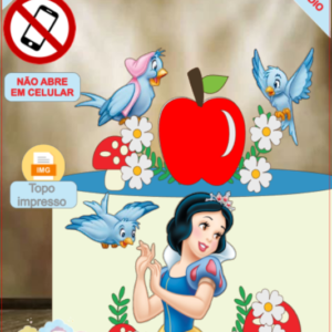 ARQUIVO de Corte Topo de Bolo  Branca de Neve - 31