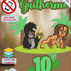 ARQUIVO de Corte Topo de Bolo Tarzan - 01