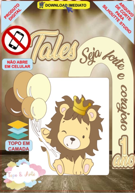 ARQUIVO de Corte Topo de Bolo Leao - 09