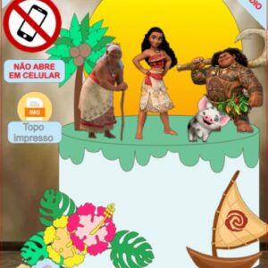 ARQUIVO de Corte Topo de Bolo  Moana - 03