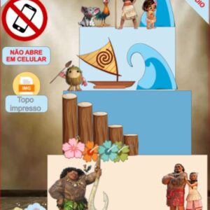 ARQUIVO de Corte Topo de Bolo  Moana - 04