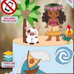 ARQUIVO de Corte Topo de Bolo  Moana - 05