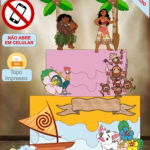 ARQUIVO de Corte Topo de Bolo  Moana - 08