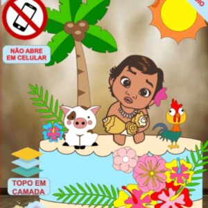 ARQUIVO de Corte Topo de Bolo  Moana - 11