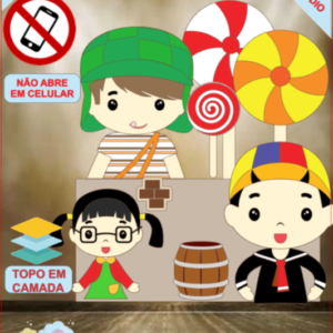 ARQUIVO de Corte Topo de Bolo  Turma do Chaves - 19
