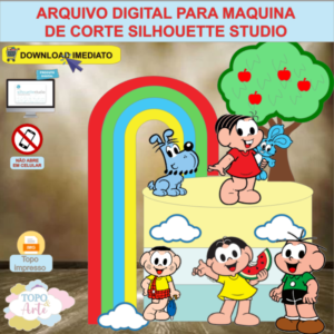 ARQUIVO de Corte Topo de Bolo Turma da Monica - 03