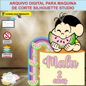 ARQUIVO de Corte Topo de Bolo Turma da Monica Apresenta Magali - 16