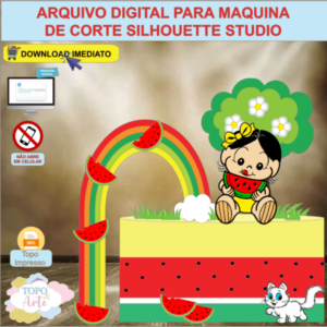 ARQUIVO de Corte Topo de Bolo Turma da Monica Apresenta Magali Baby - 10