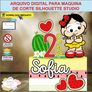 ARQUIVO de Corte Topo de Bolo Turma da Monica Apresenta Magali Baby - 13