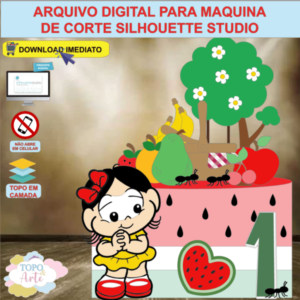 ARQUIVO de Corte Topo de Bolo Turma da Monica Apresenta Magali Baby - 15
