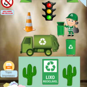 ARQUIVO de Corte Topo de Bolo Caminhão de Lixo - 03