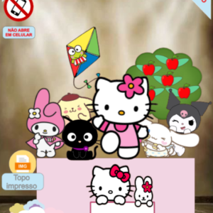 ARQUIVO de Corte Topo de Bolo Hello Kitty - 04