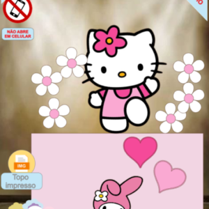 ARQUIVO de Corte Topo de Bolo Hello Kitty - 05