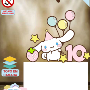 ARQUIVO de Corte Topo de Bolo Hello Kitty Cinnamoroll - 02