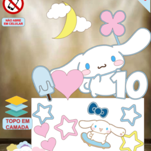 ARQUIVO de Corte Topo de Bolo Hello Kitty Cinnamoroll - 03