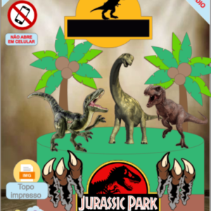 ARQUIVO de Corte Topo de Bolo  Dinossauro - 47