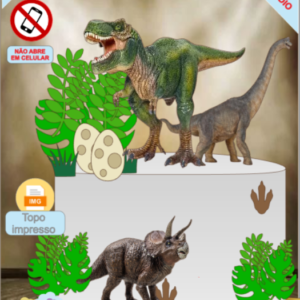 ARQUIVO de Corte Topo de Bolo  Dinossauro Jurassic Park - 57