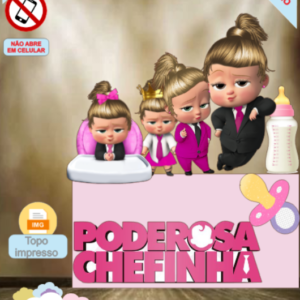 ARQUIVO de Corte Topo de Bolo Poderosa Chefinha - 03