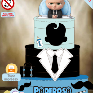 ARQUIVO de Corte Topo de Bolo Poderoso Chefinho - 02