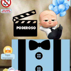 ARQUIVO de Corte Topo de Bolo Poderoso Chefinho - 08